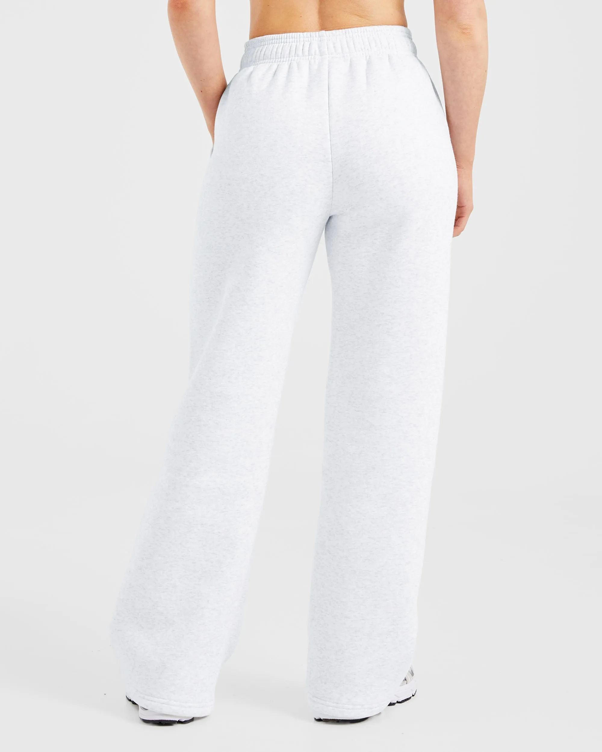 AYBL Sports Club Oversized Straight Leg Joggers - Grey Marl/Burgundy sold by AYBL product image thumbnail 2