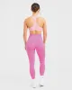 Essential Seamless Racer Back Sports Bra - Baby Pink sold by AYBL