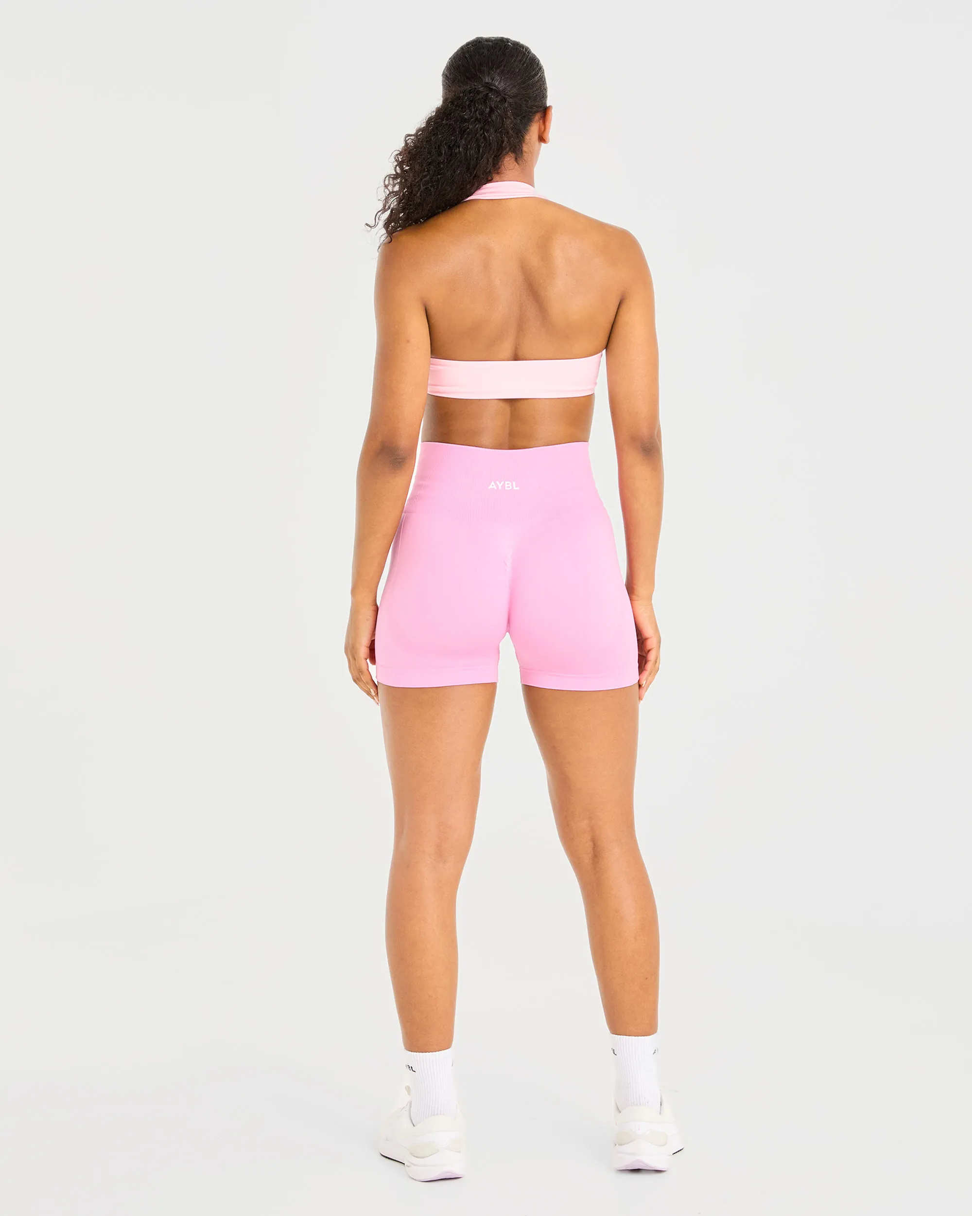 Essential Halterneck Sports Bra - Baby Pink sold by AYBL product image thumbnail 4