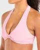 Essential Halterneck Sports Bra - Baby Pink sold by AYBL