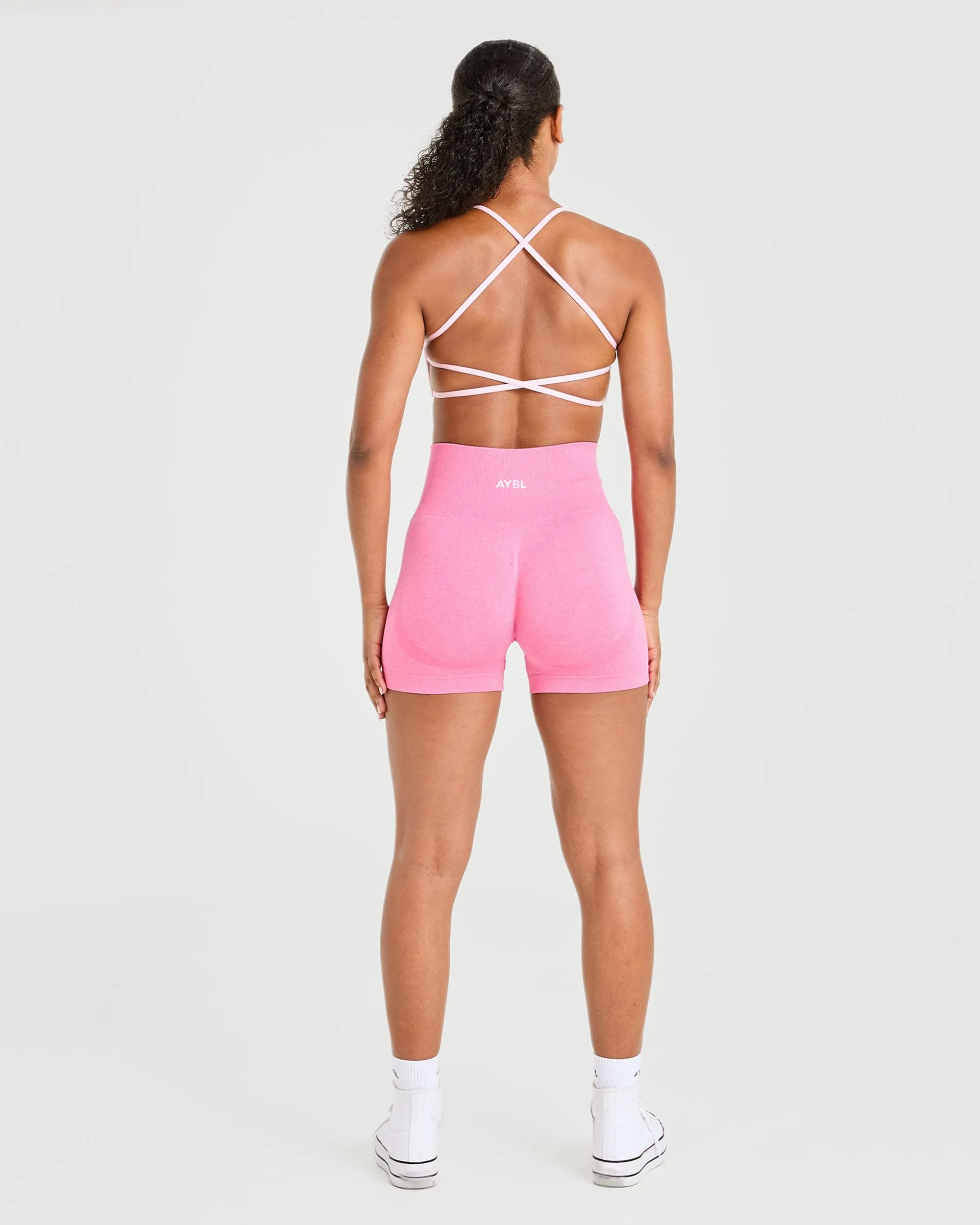 Essential Crossback Sports Bra - Baby Pink sold by AYBL product image thumbnail 4