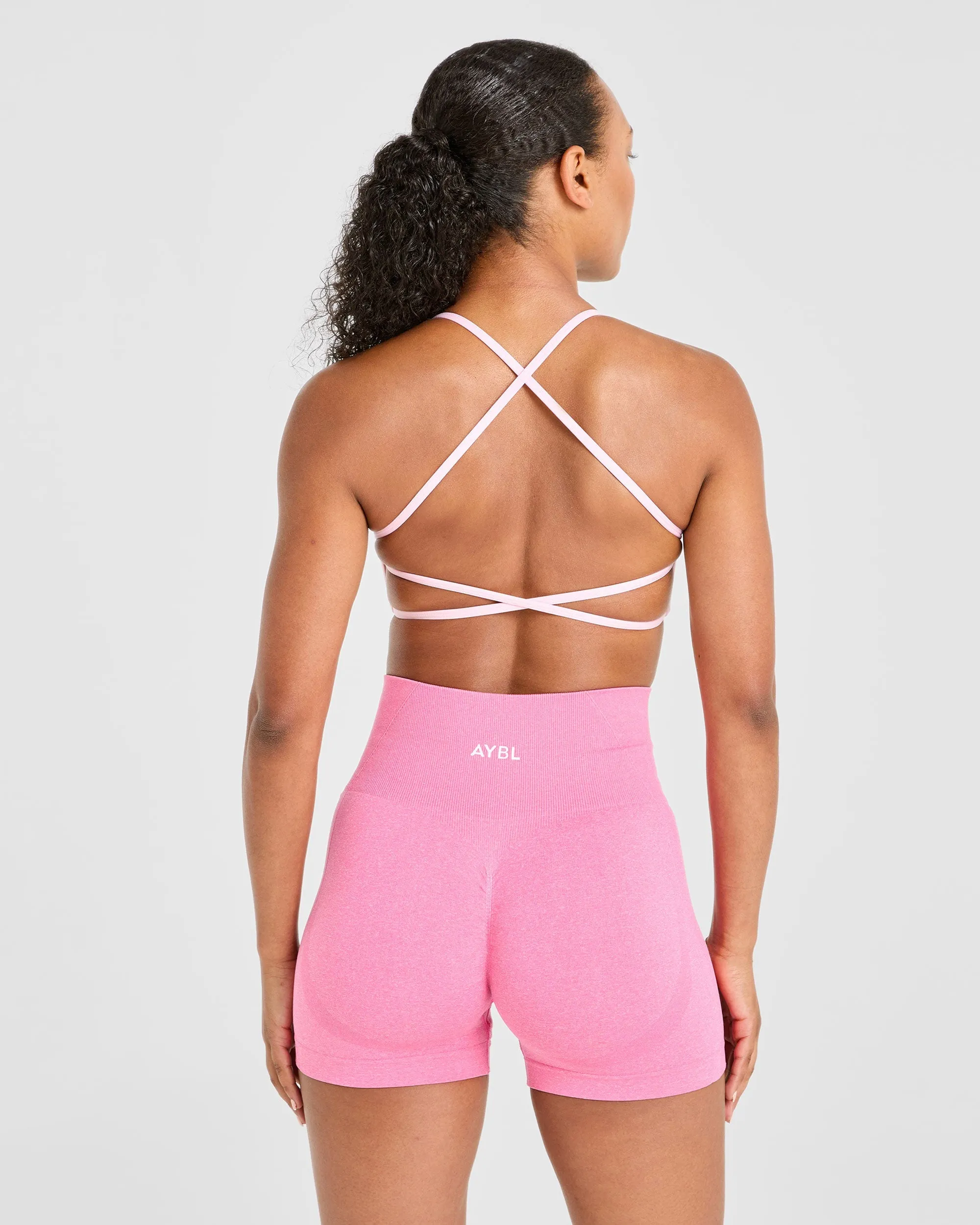 Essential Crossback Sports Bra - Baby Pink sold by AYBL product image thumbnail 2