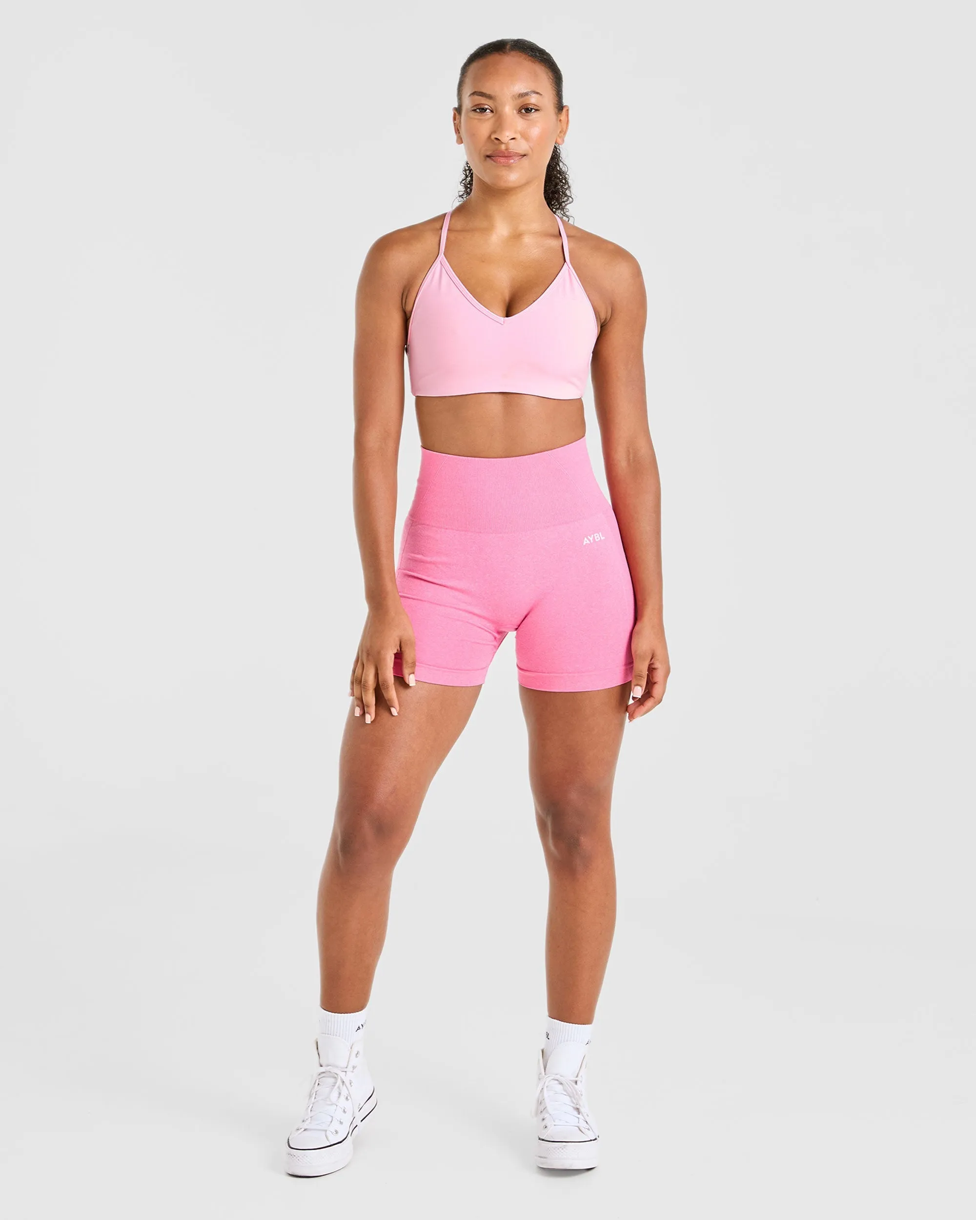 Essential Crossback Sports Bra - Baby Pink sold by AYBL product image thumbnail 3
