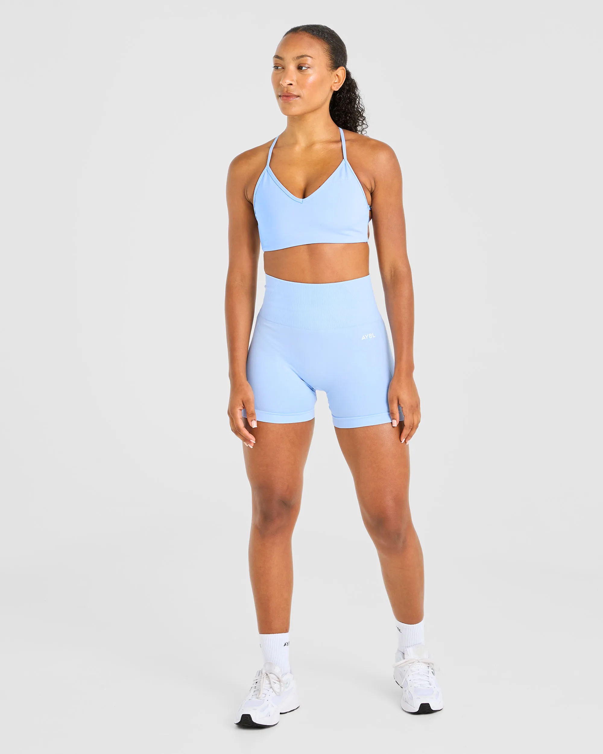 Essential Crossback Sports Bra - Baby Blue sold by AYBL product image thumbnail 3