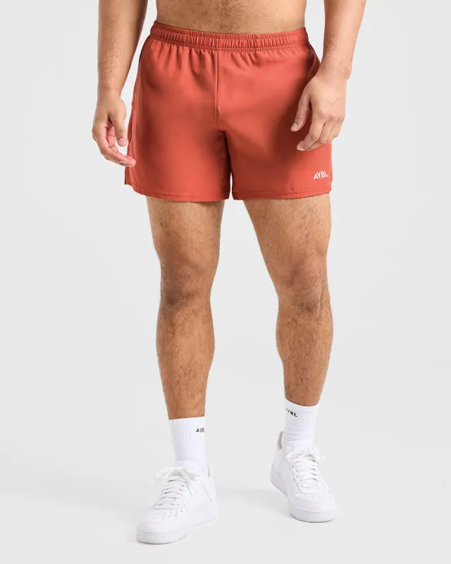 Core 5" Shorts - Desert Orange sold by AYBL