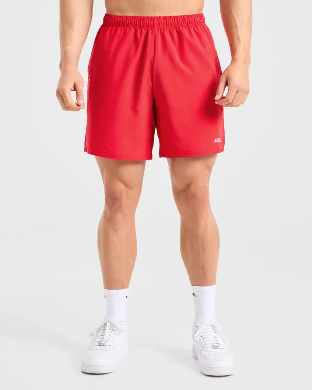 Core 7" Shorts - Chilli Red sold by AYBL