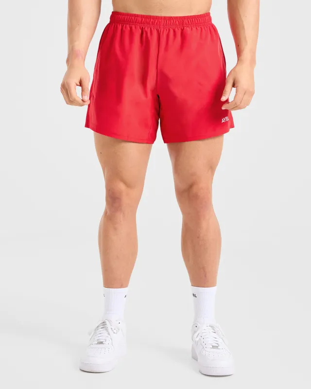 Core 5" Shorts - Chilli Red sold by AYBL