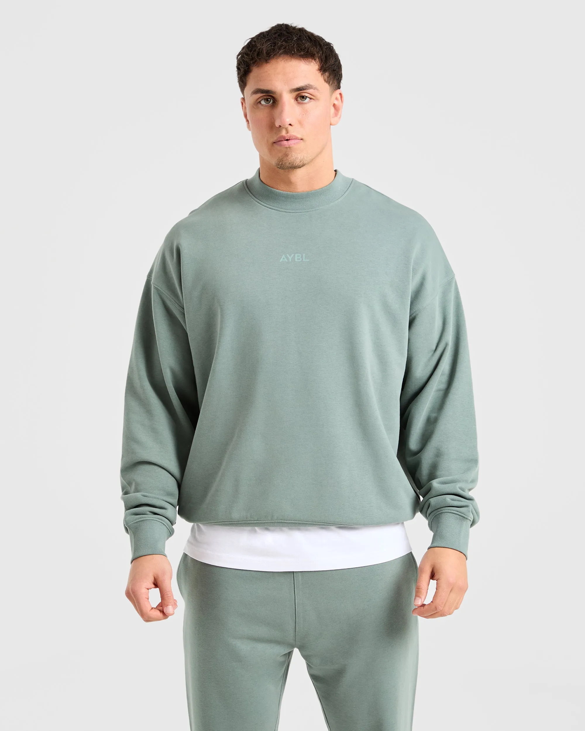 Craft Oversized Sweater - Vintage Sage sold by AYBL