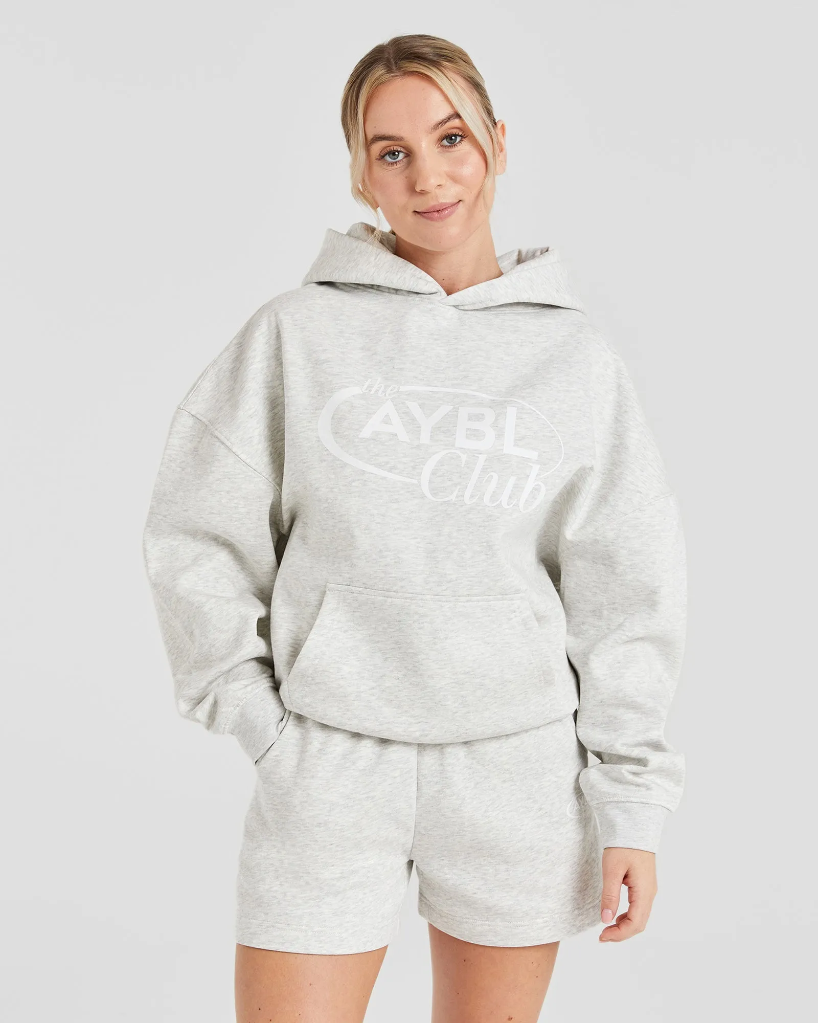 AYBL Club Oversized Hoodie - Grey Marl sold by AYBL