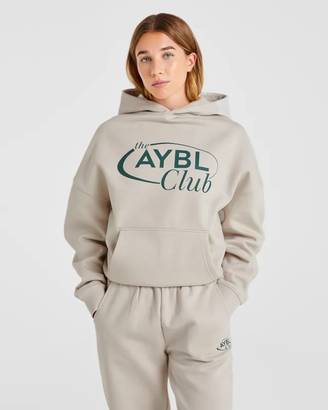 AYBL Club Oversized Hoodie - Sand/Green sold by AYBL