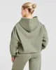 Varsity Graphic Oversized Hoodie - Muted Olive sold by AYBL