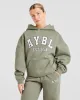 Varsity Graphic Oversized Hoodie - Muted Olive sold by AYBL
