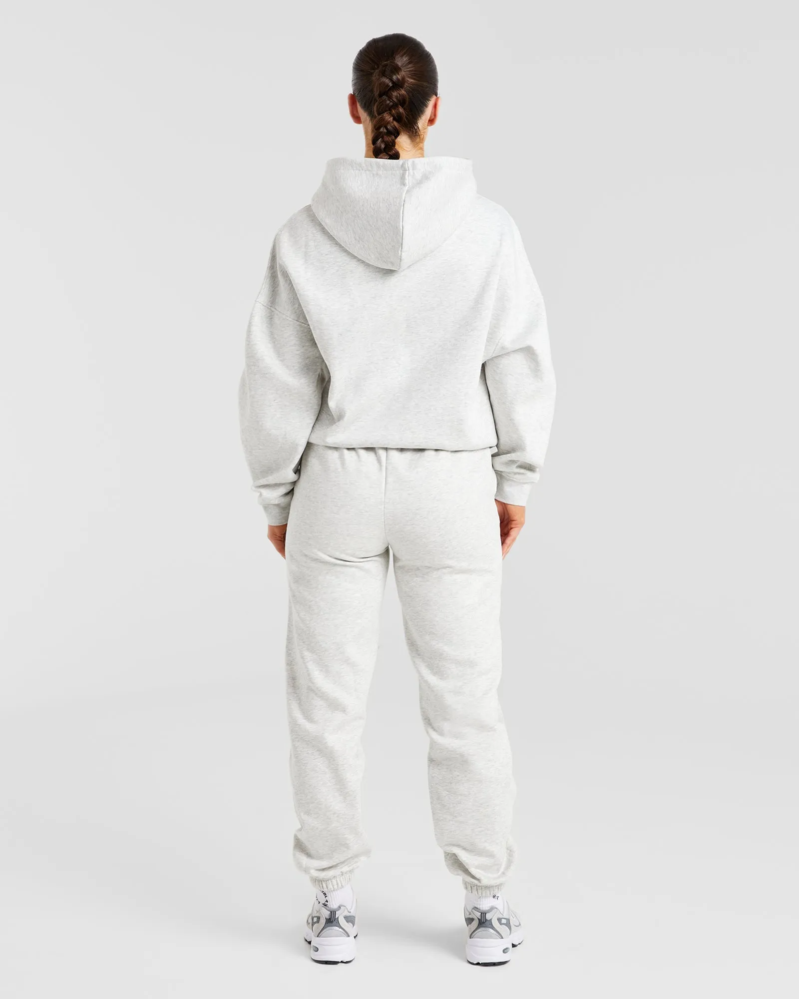 Varsity Graphic Oversized Hoodie - Grey Marl sold by AYBL product image thumbnail 4