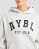 Varsity Graphic Oversized Hoodie - Grey Marl sold by AYBL
