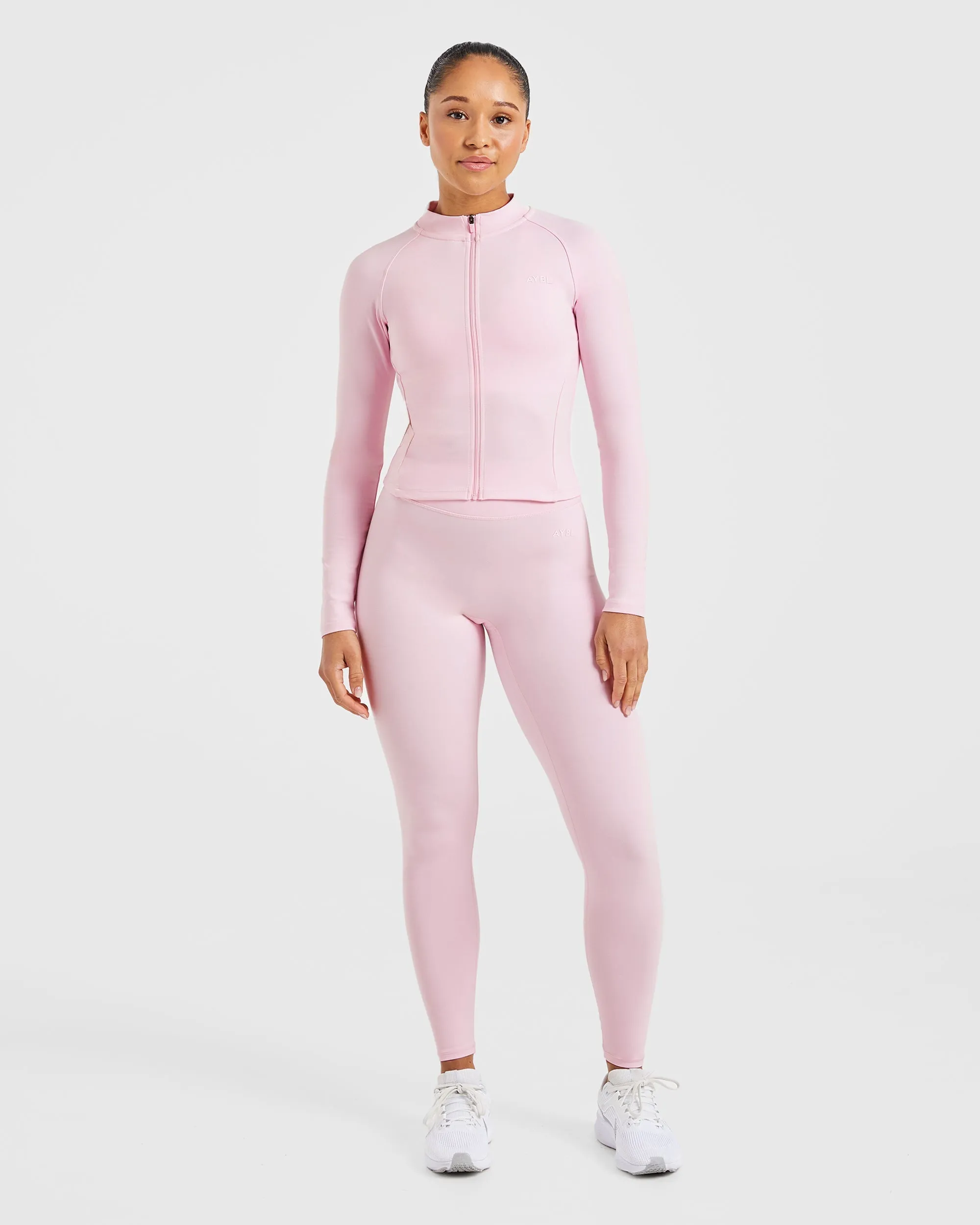 Staple Zip Jacket - Pastel Pink sold by AYBL product image thumbnail 3