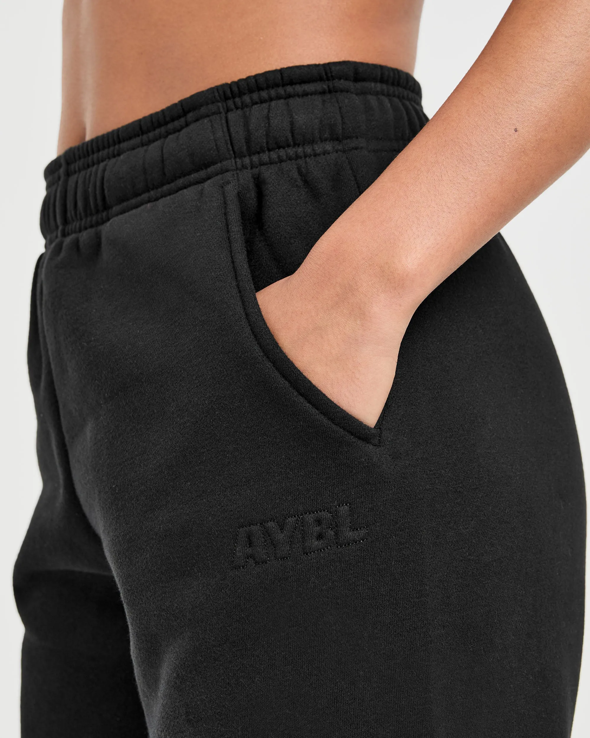 Classic Plush Oversized Joggers - Black sold by AYBL product image thumbnail 5
