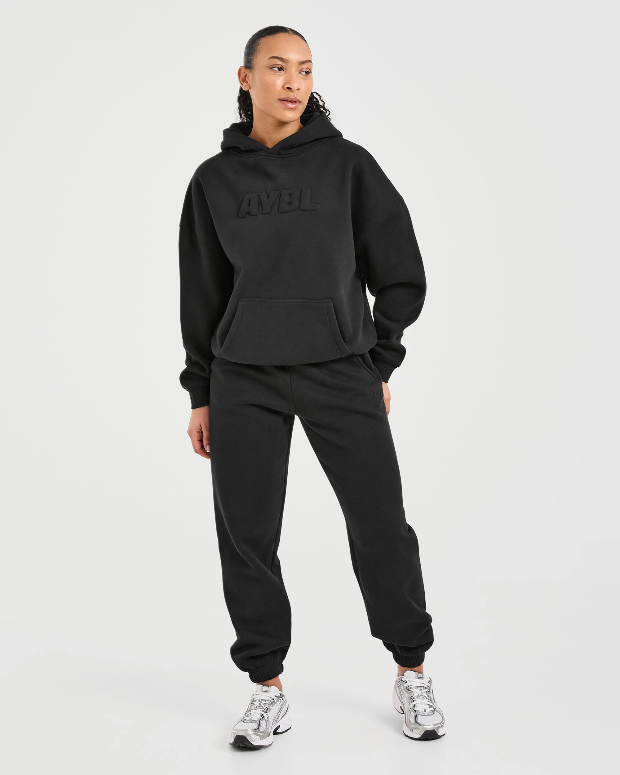 Classic Plush Oversized Joggers - Black sold by AYBL product image thumbnail 3