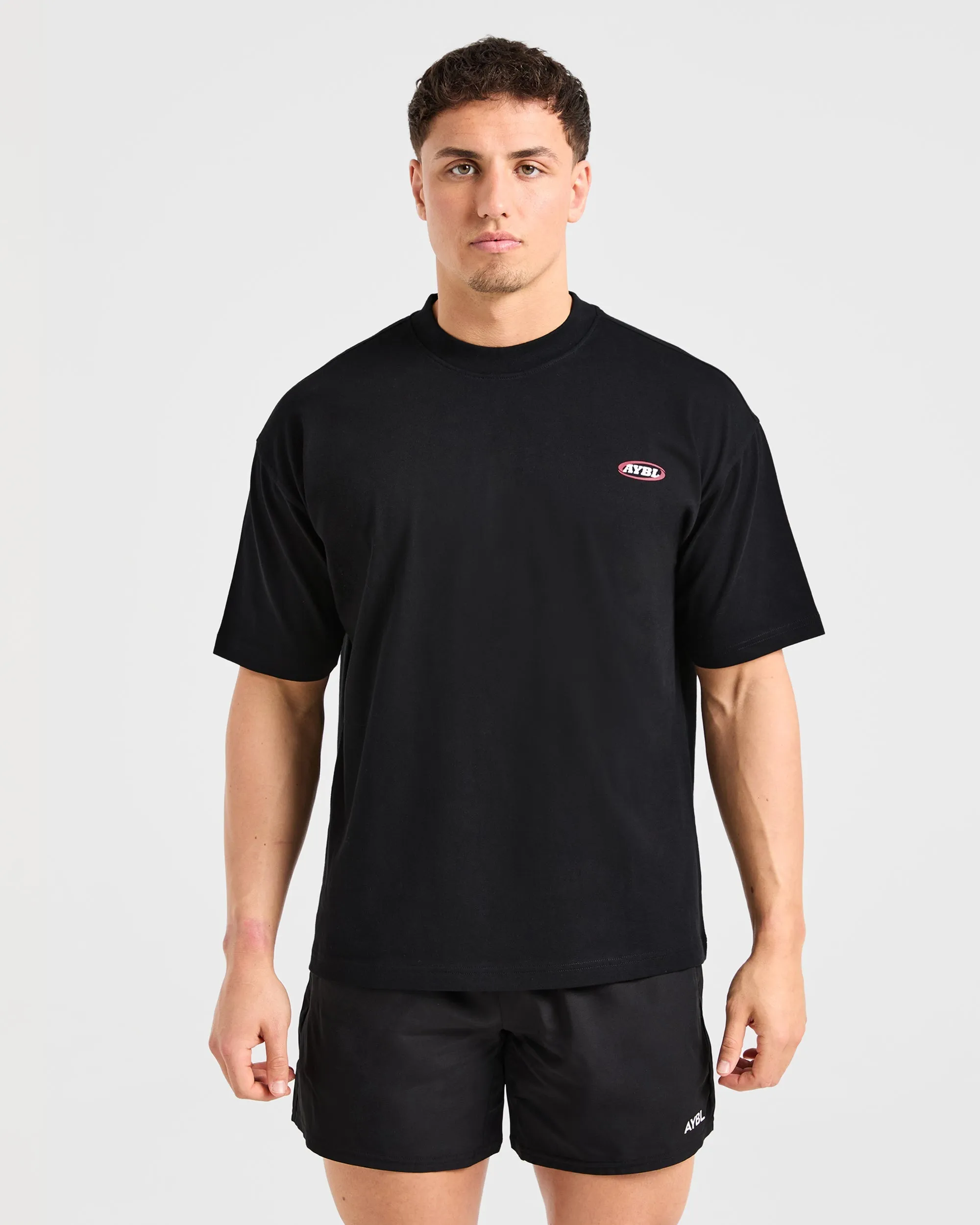 Athletics Script Oversized T Shirt - Black sold by AYBL product image thumbnail 2