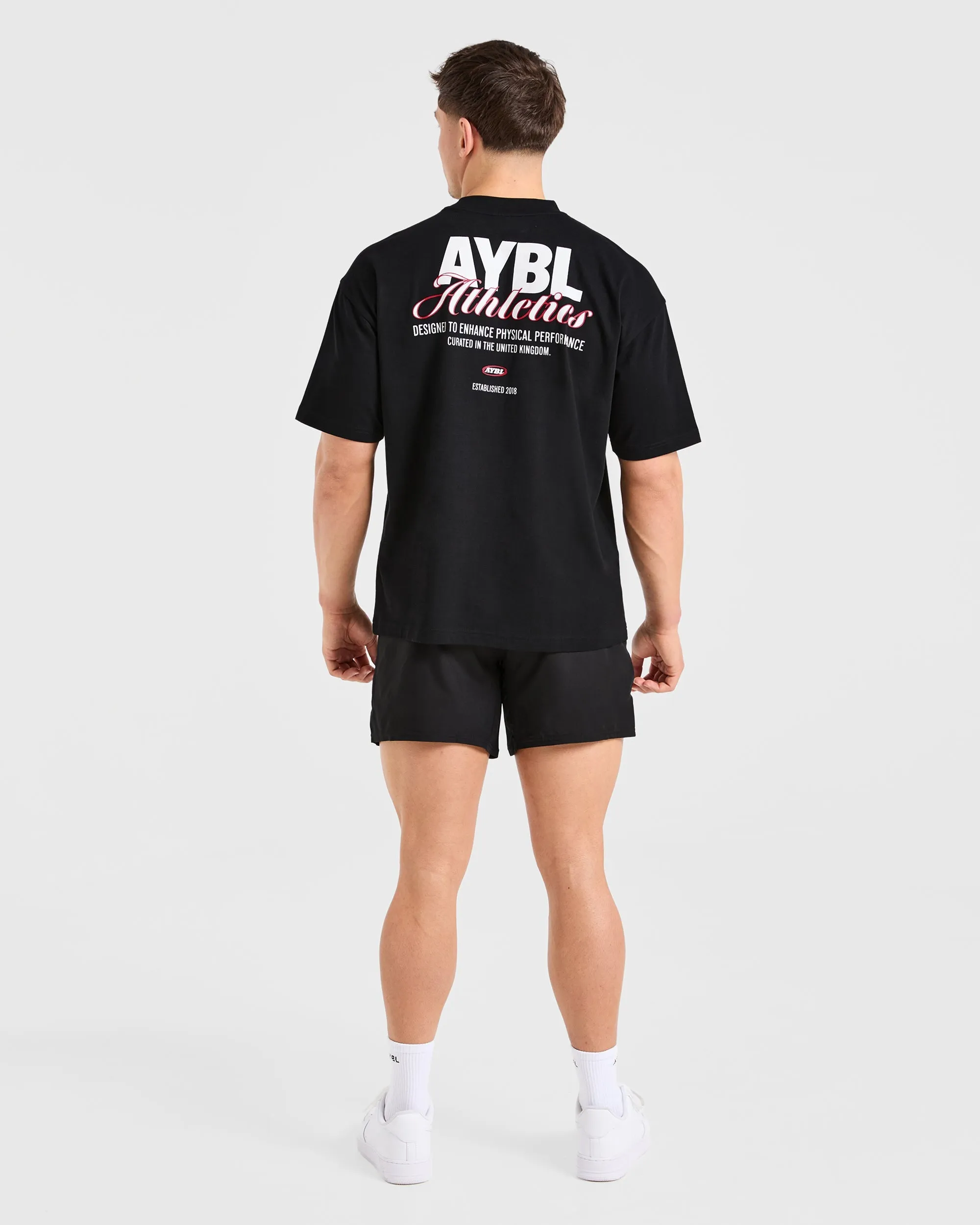 Athletics Script Oversized T Shirt - Black sold by AYBL product image thumbnail 3