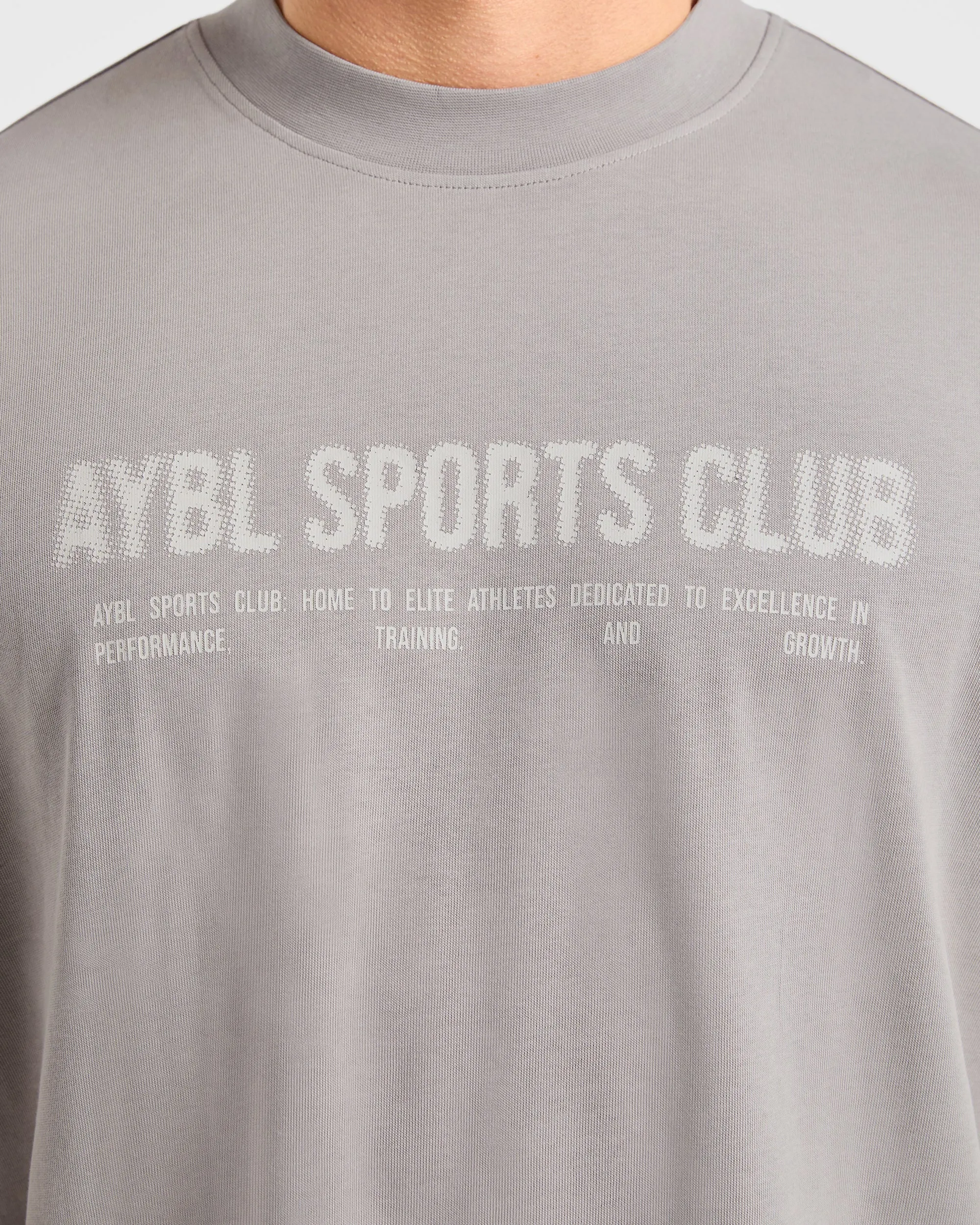 Sports Club Dot Oversized T Shirt - Cloud Grey sold by AYBL product image thumbnail 5