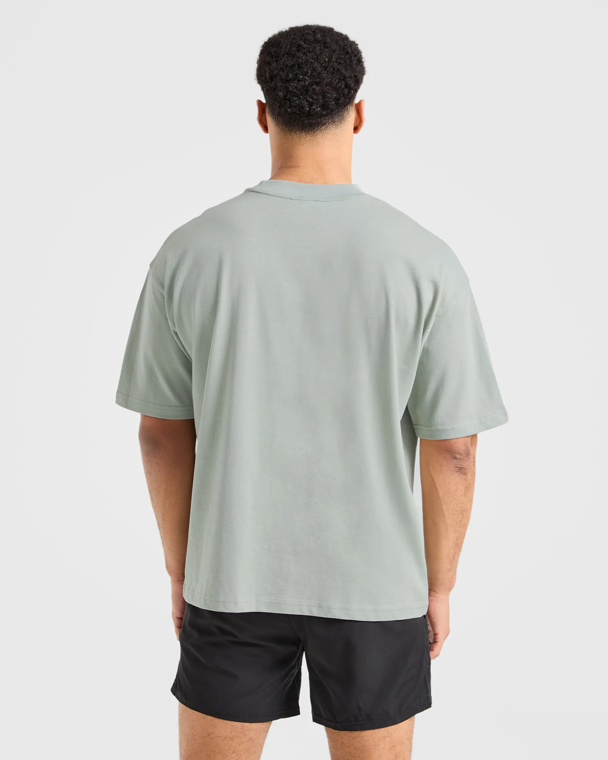 Sports Club Dot Oversized T Shirt - Green Mist sold by AYBL product image thumbnail 2