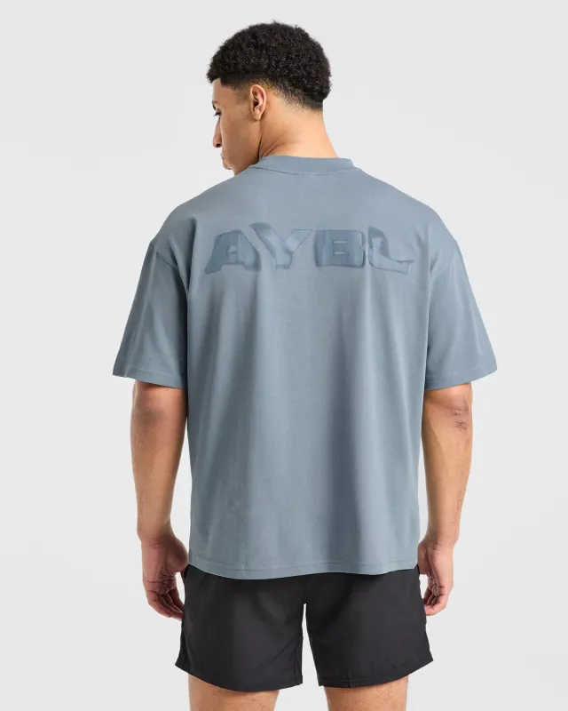 Blur Oversized T Shirt - Steel Blue sold by AYBL