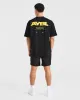 Orbit Oversized T Shirt - Black/Yellow sold by AYBL