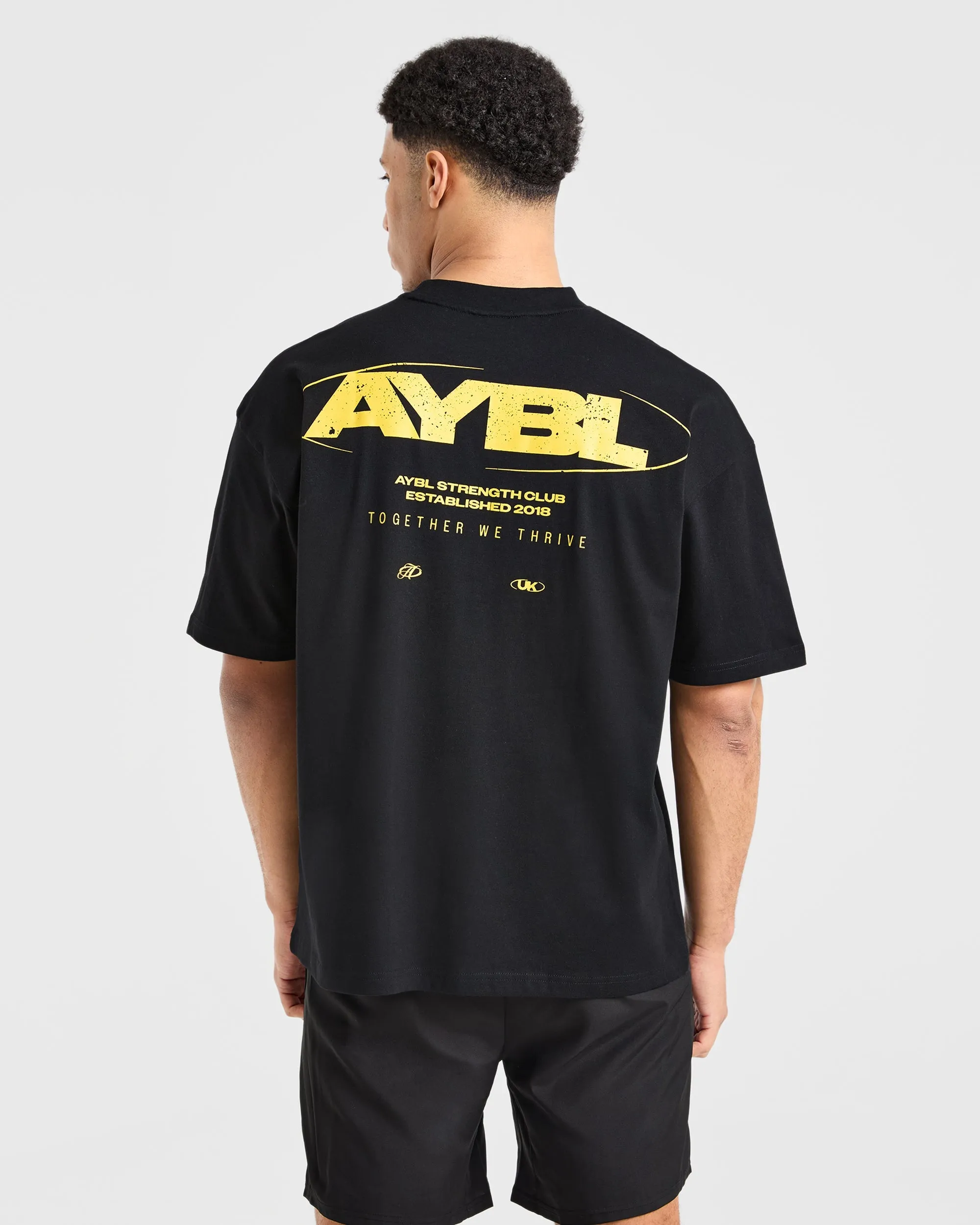Orbit Oversized T Shirt - Black/Yellow sold by AYBL