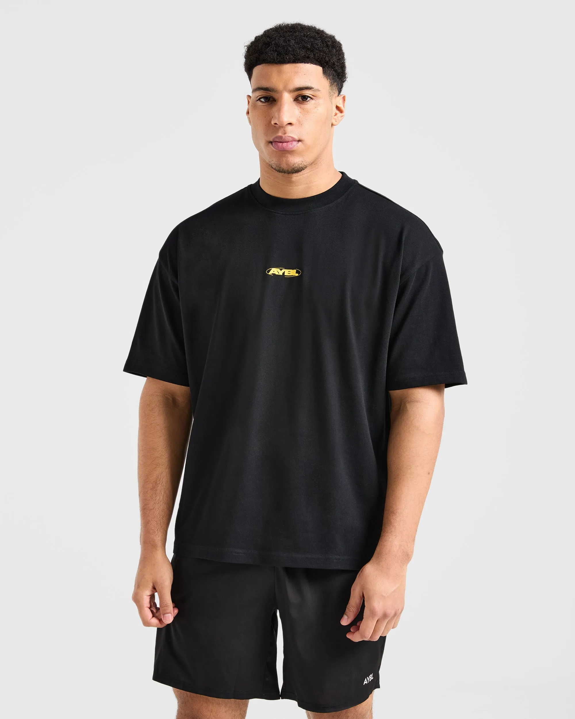 Orbit Oversized T Shirt - Black/Yellow sold by AYBL product image thumbnail 2
