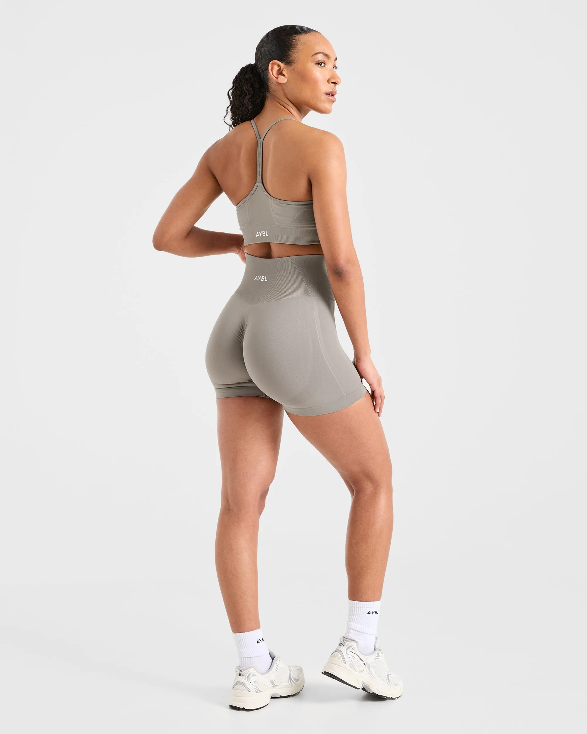Empower Seamless Shorts - Taupe sold by AYBL product image thumbnail 4