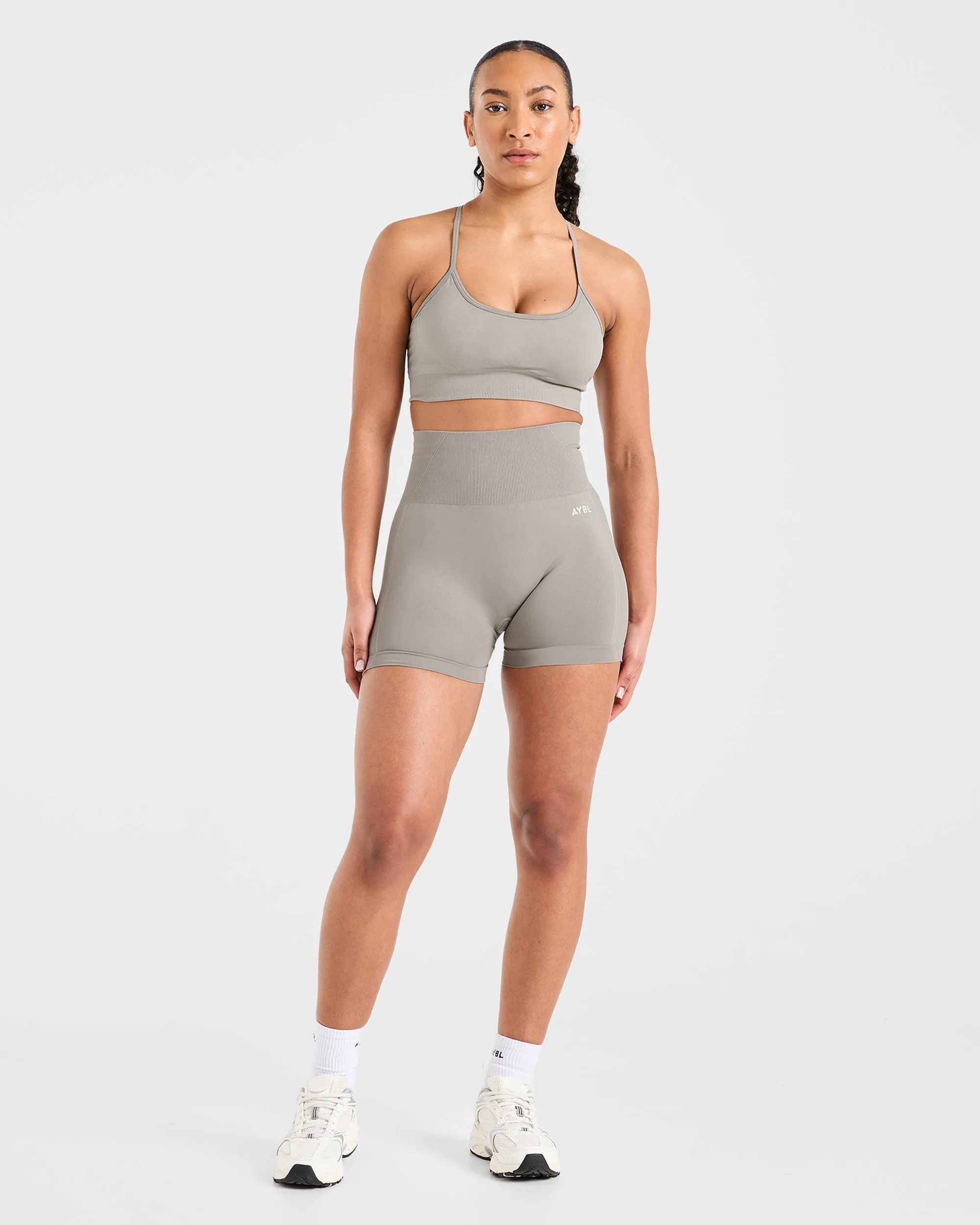 Empower Seamless Shorts - Taupe sold by AYBL product image thumbnail 3