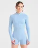 Empower Seamless Full Zip Jacket - Sky Blue sold by AYBL