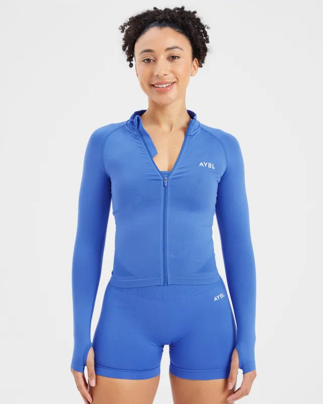 Empower Seamless Full Zip Jacket - Cobalt sold by AYBL