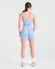 Empower Seamless Halterneck Crop Top - Sky Blue sold by AYBL