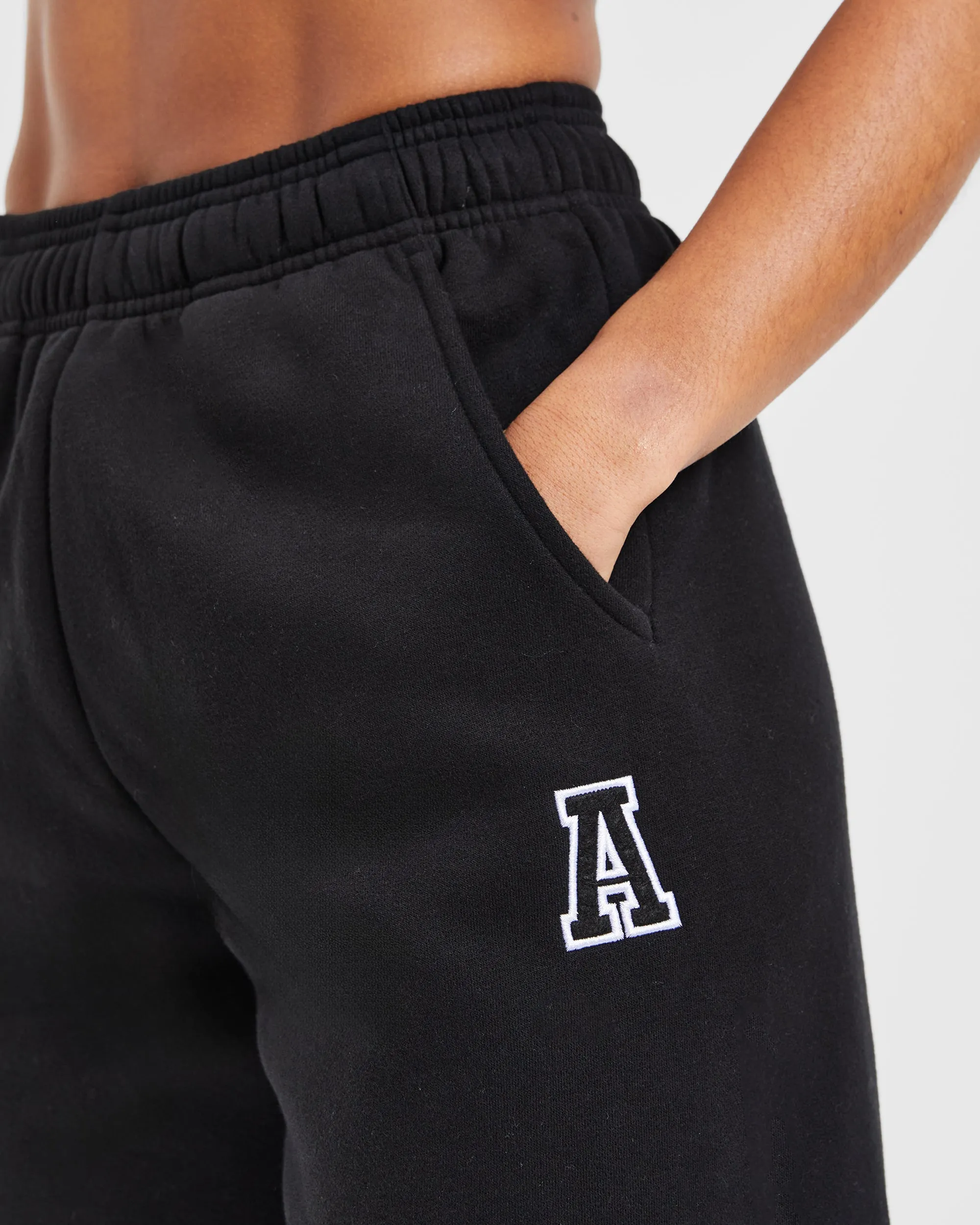 Varsity Embroidered Oversized Joggers - Black sold by AYBL product image thumbnail 5