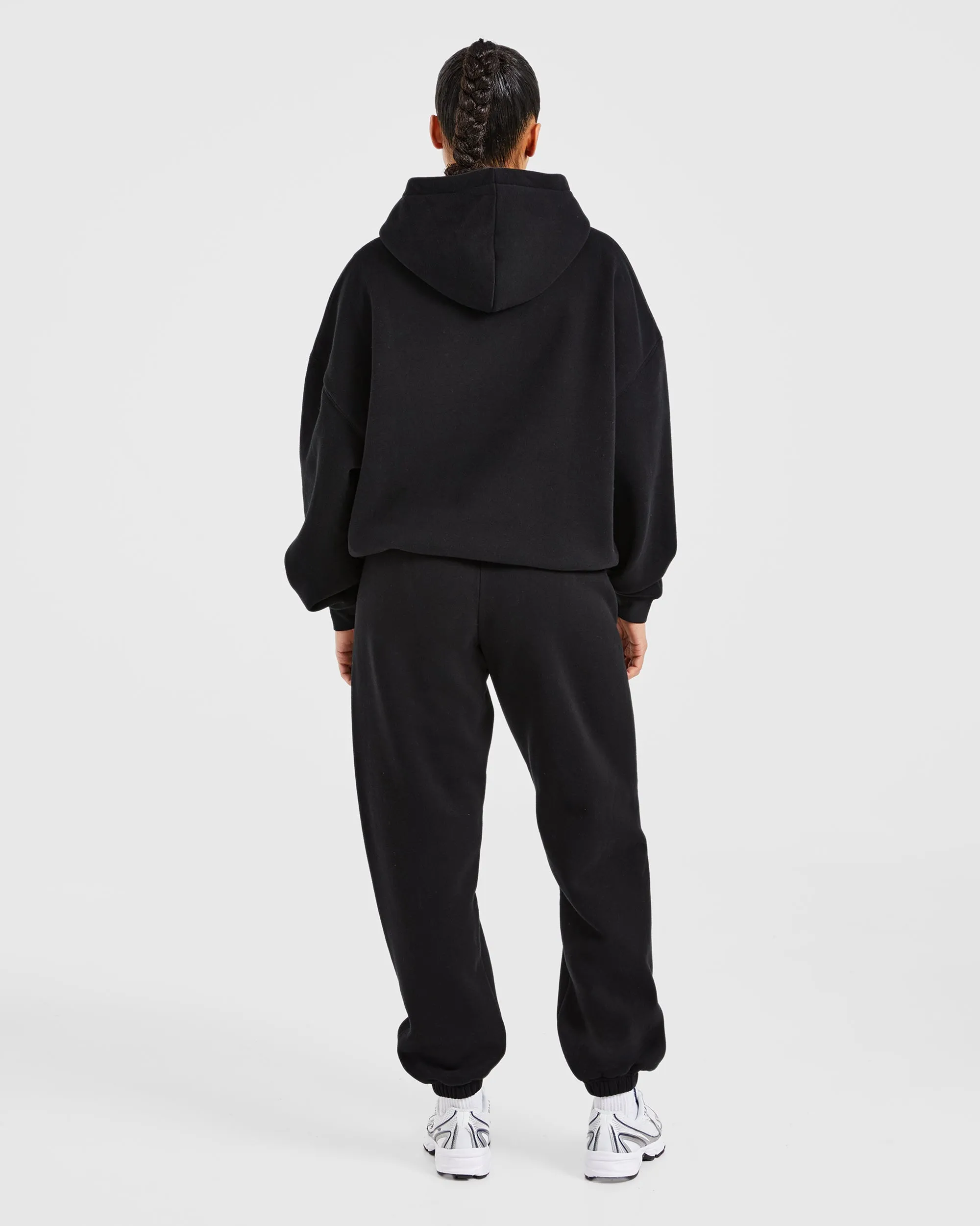 Varsity Embroidered Oversized Joggers - Black sold by AYBL product image thumbnail 4