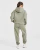 Varsity Embroidered Oversized Hoodie - Muted Olive sold by AYBL