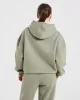 Varsity Embroidered Oversized Hoodie - Muted Olive sold by AYBL