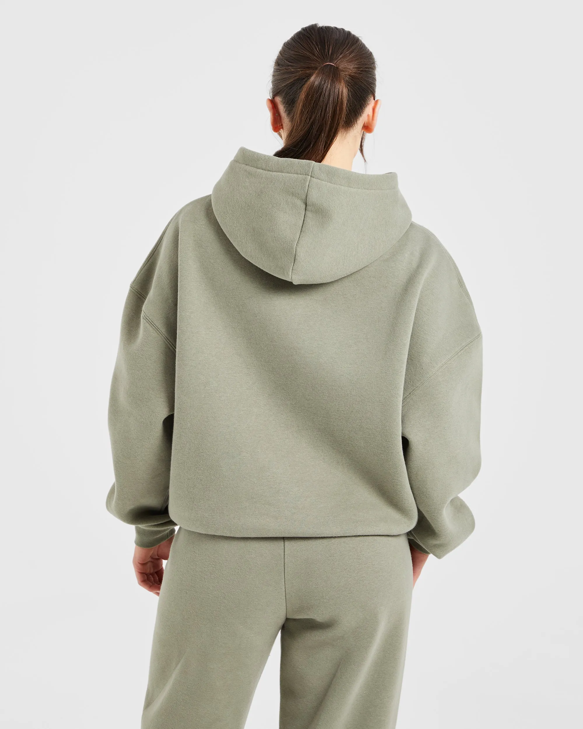Varsity Embroidered Oversized Hoodie - Muted Olive sold by AYBL product image thumbnail 2