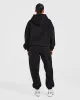 Varsity Embroidered Oversized Hoodie - Black sold by AYBL
