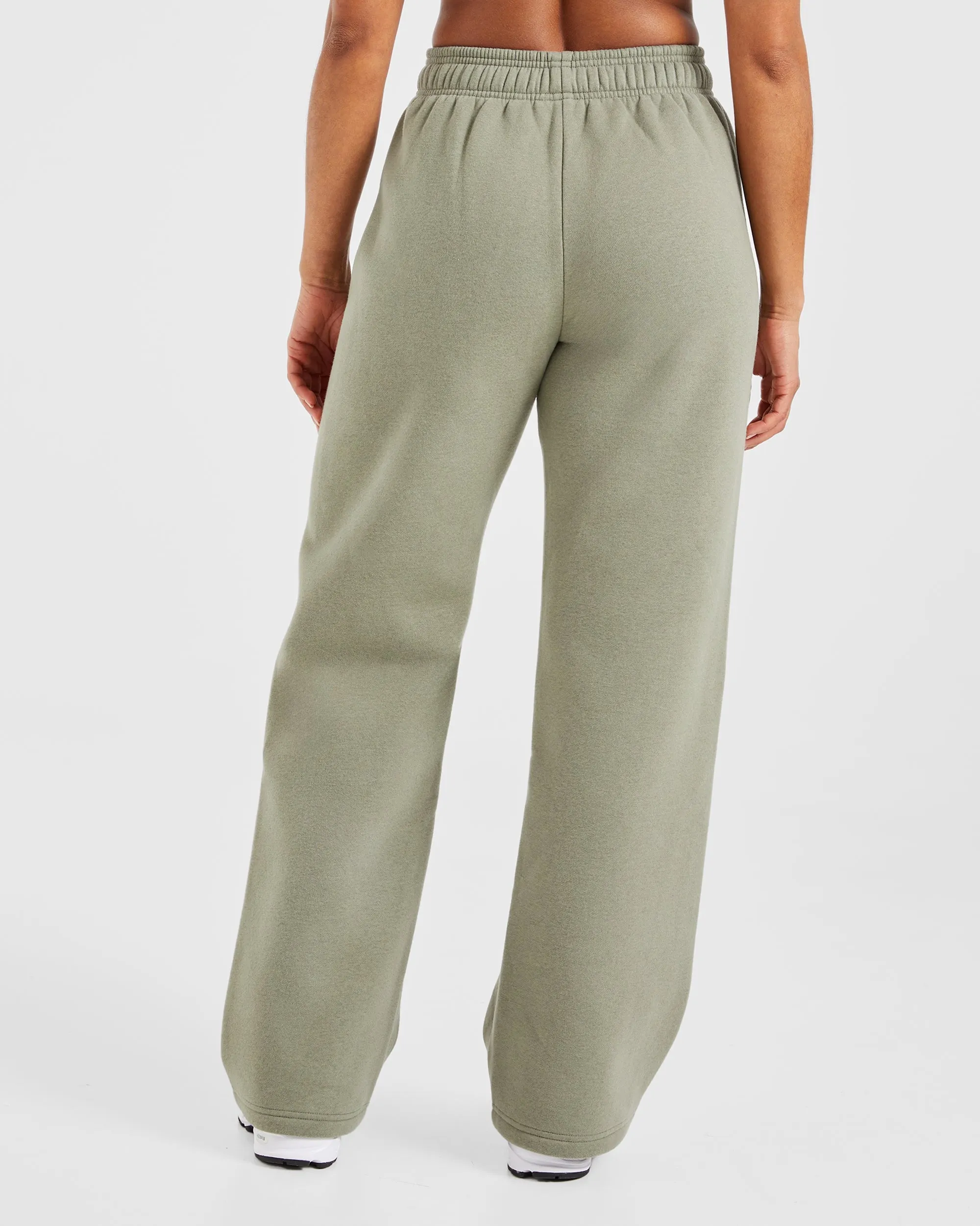 Athletics Track Oversized Straight Leg Joggers - Muted Olive sold by AYBL product image thumbnail 2