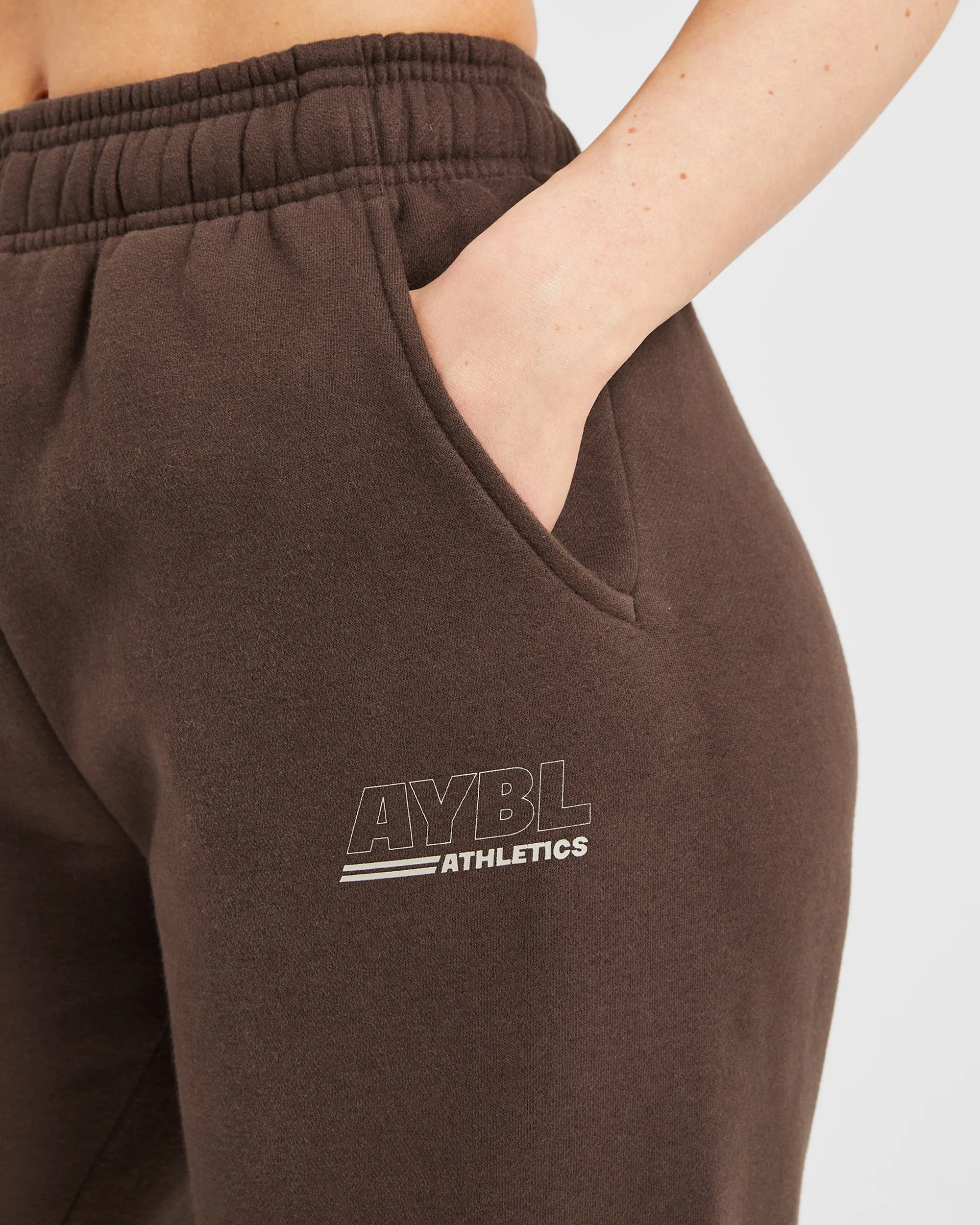 Athletics Track Oversized Straight Leg Joggers - Brown/Sand sold by AYBL product image thumbnail 5