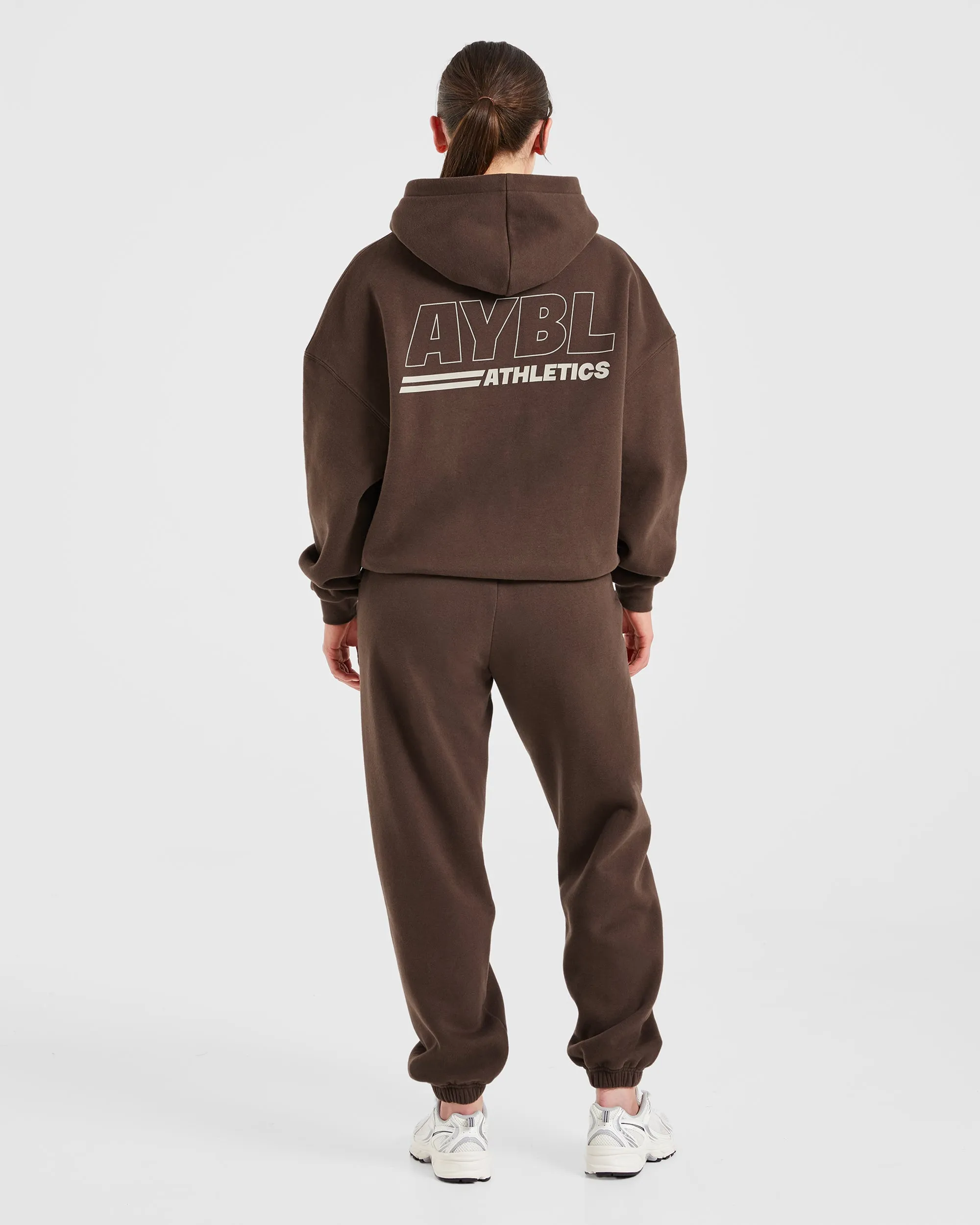 Athletics Track Oversized Joggers - Brown/Sand sold by AYBL product image thumbnail 4