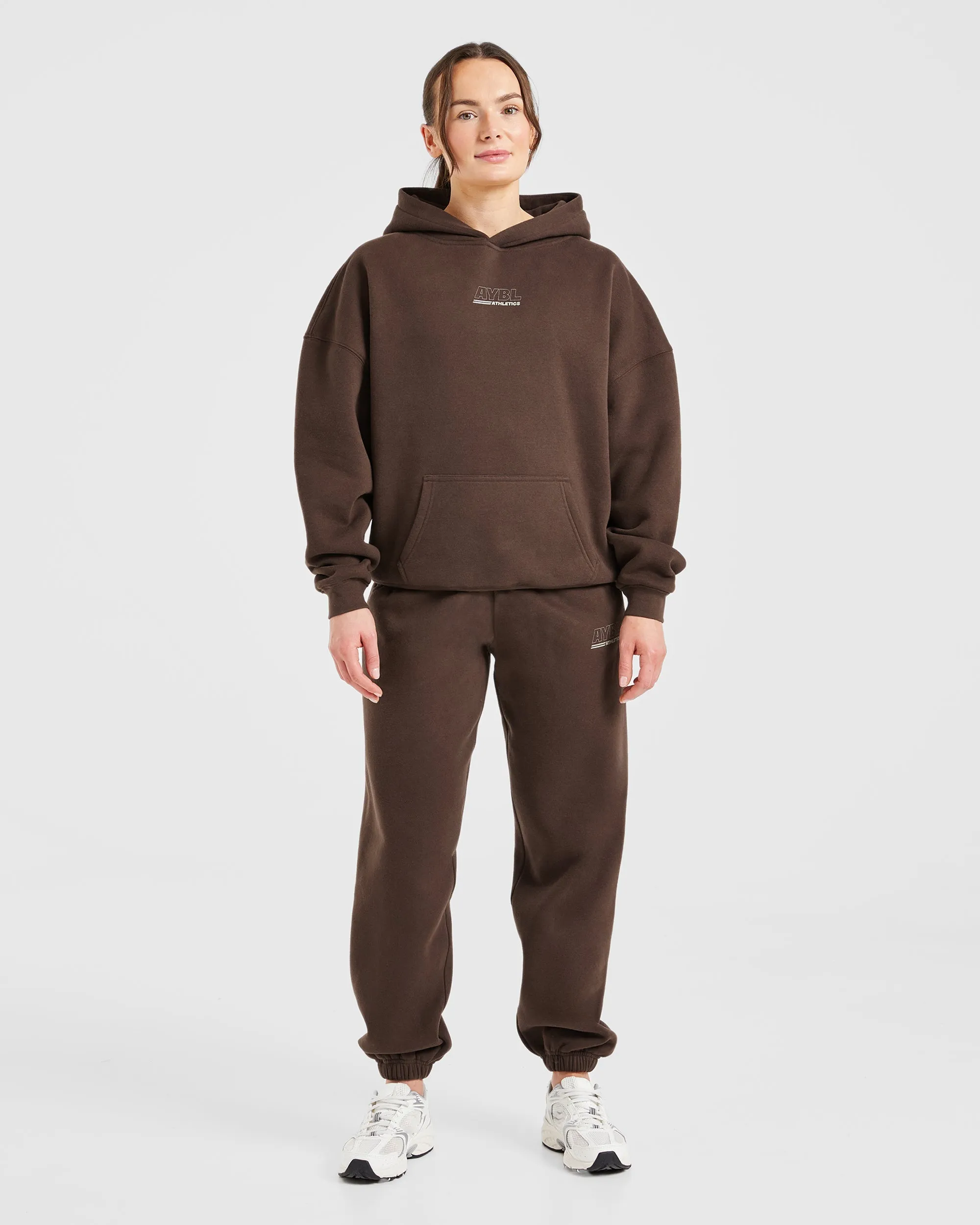 Athletics Track Oversized Joggers - Brown/Sand sold by AYBL product image thumbnail 3