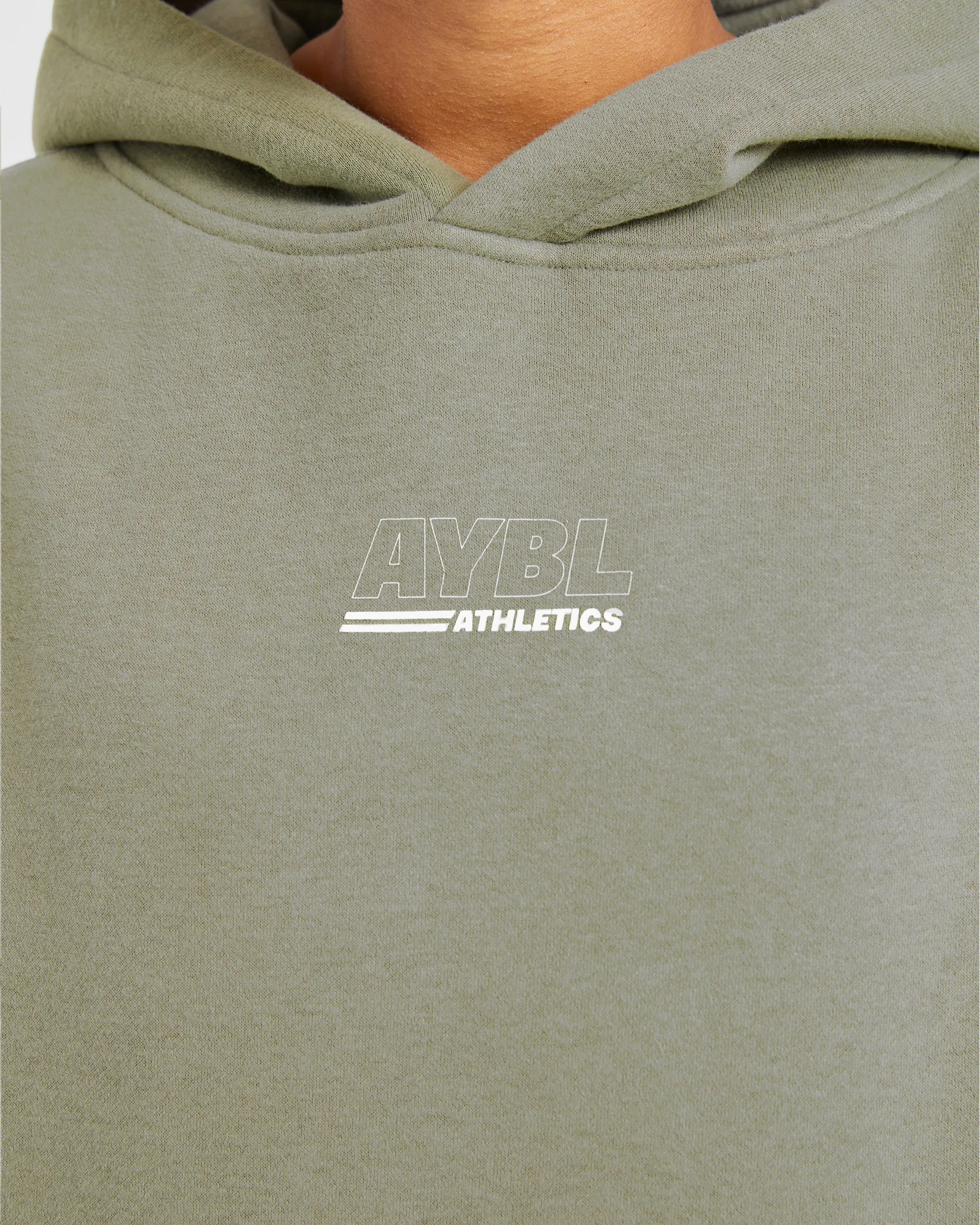 Athletics Track Oversized Hoodie - Muted Olive sold by AYBL product image thumbnail 5
