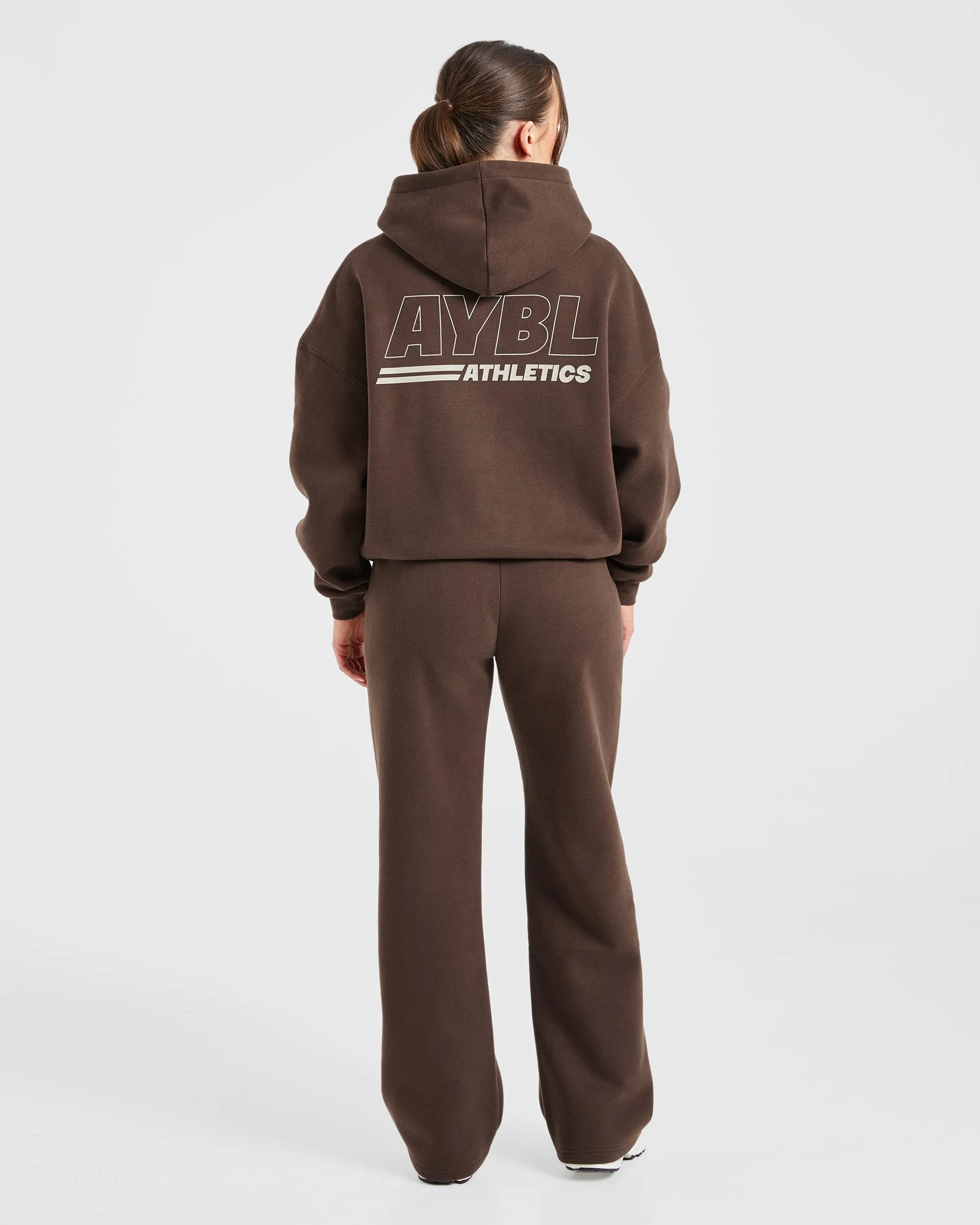 Athletics Track Oversized Hoodie - Brown/Sand sold by AYBL product image thumbnail 3