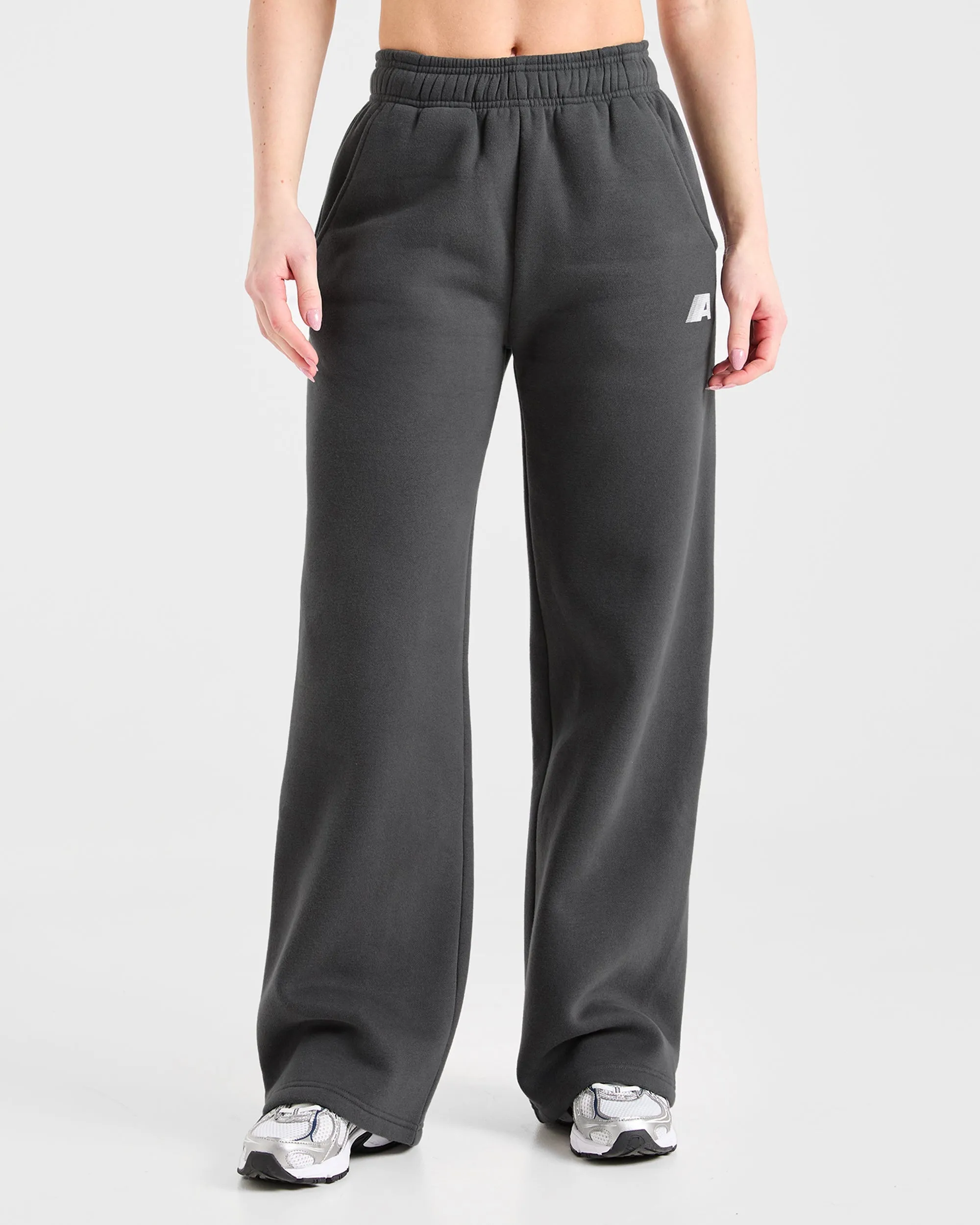 Retro Athletics Oversized Straight Leg Joggers - Charcoal sold by AYBL