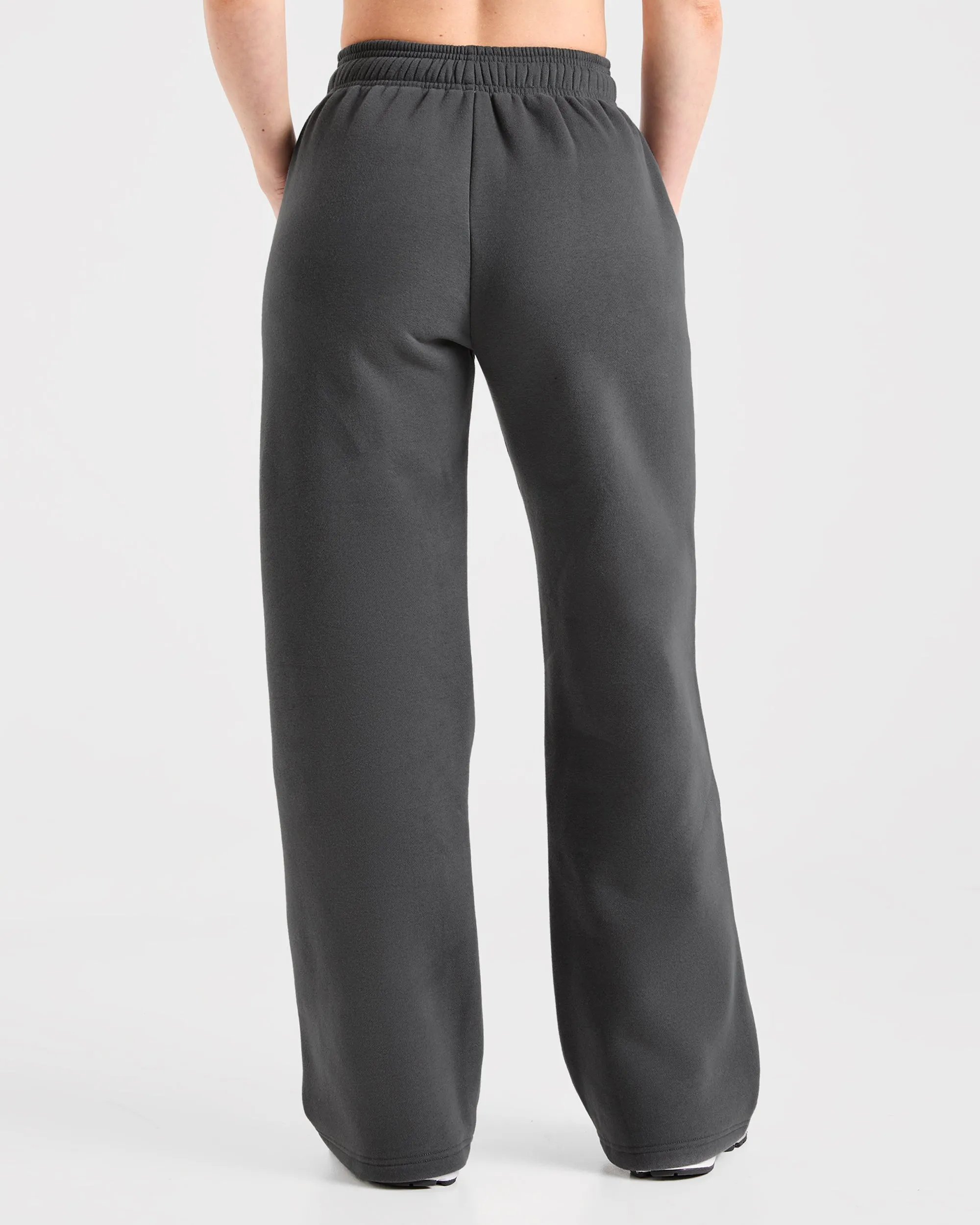 Retro Athletics Oversized Straight Leg Joggers - Charcoal sold by AYBL product image thumbnail 2