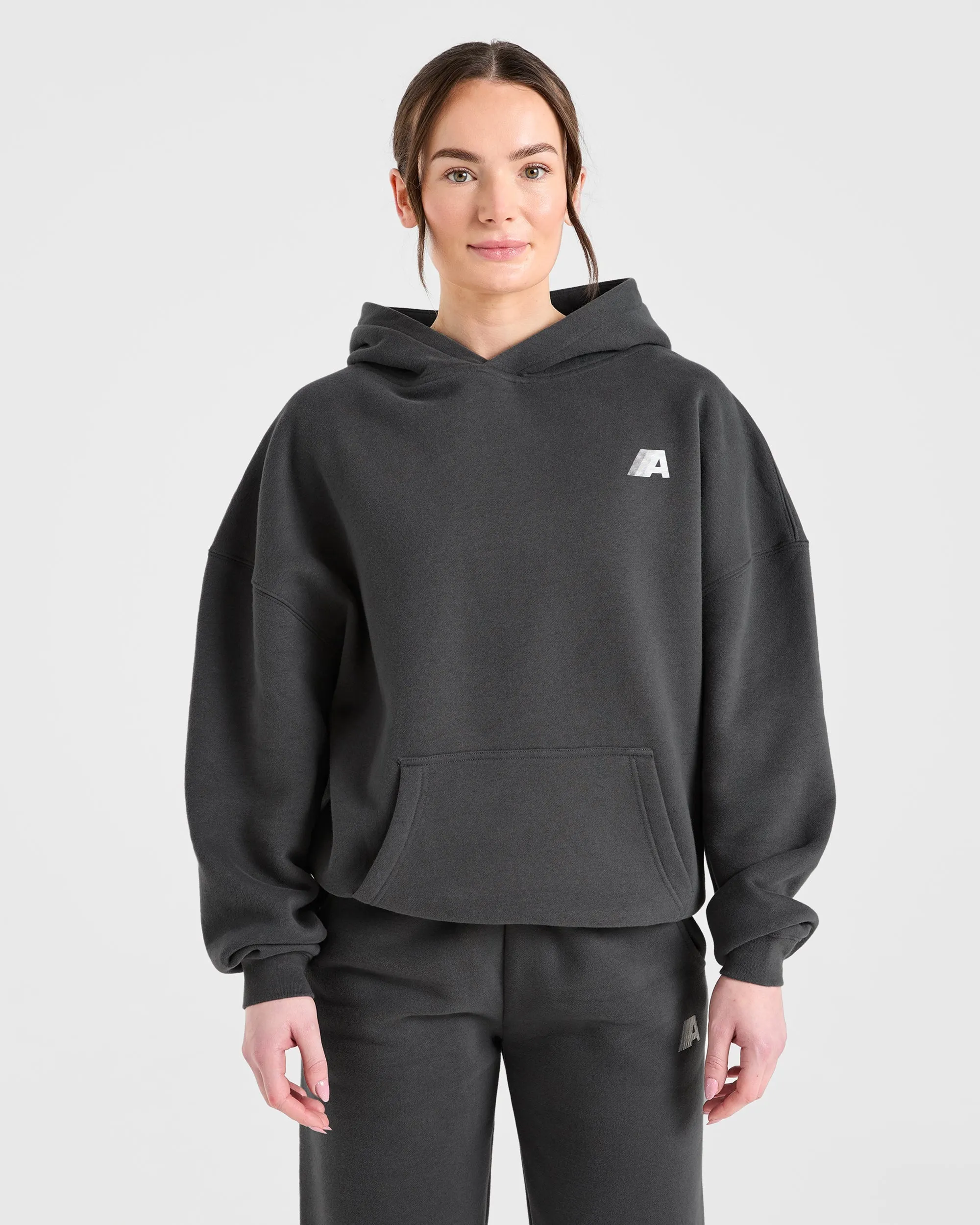 Retro Athletics Oversized Hoodie - Charcoal sold by AYBL product image thumbnail 2