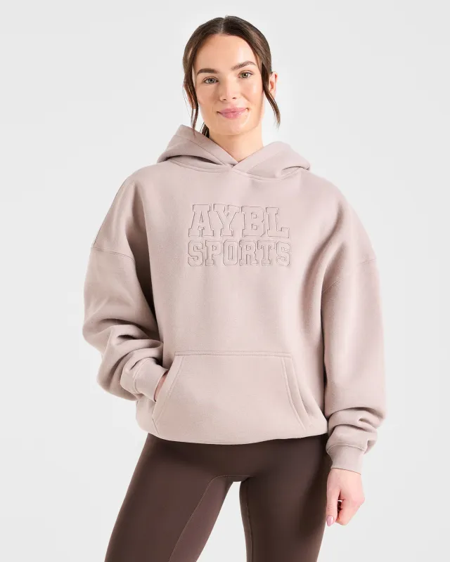 Sport Outline Oversized Hoodie - Pebble Grey sold by AYBL